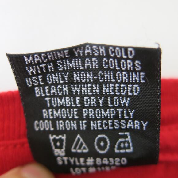 QUAD SEVEN T Shirt Size 16/18 Boy's "Paint Splatter" Short Sleeve Red Black - Picture 5 of 5